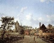 HEYDEN, Jan van der proach to the Town of Veere oil painting picture wholesale